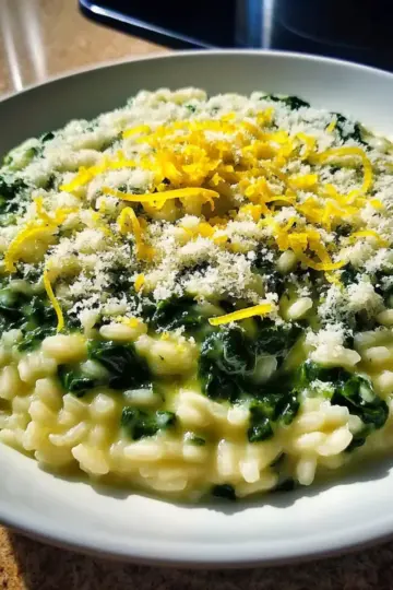 Green Spinach & Lemon Risotto