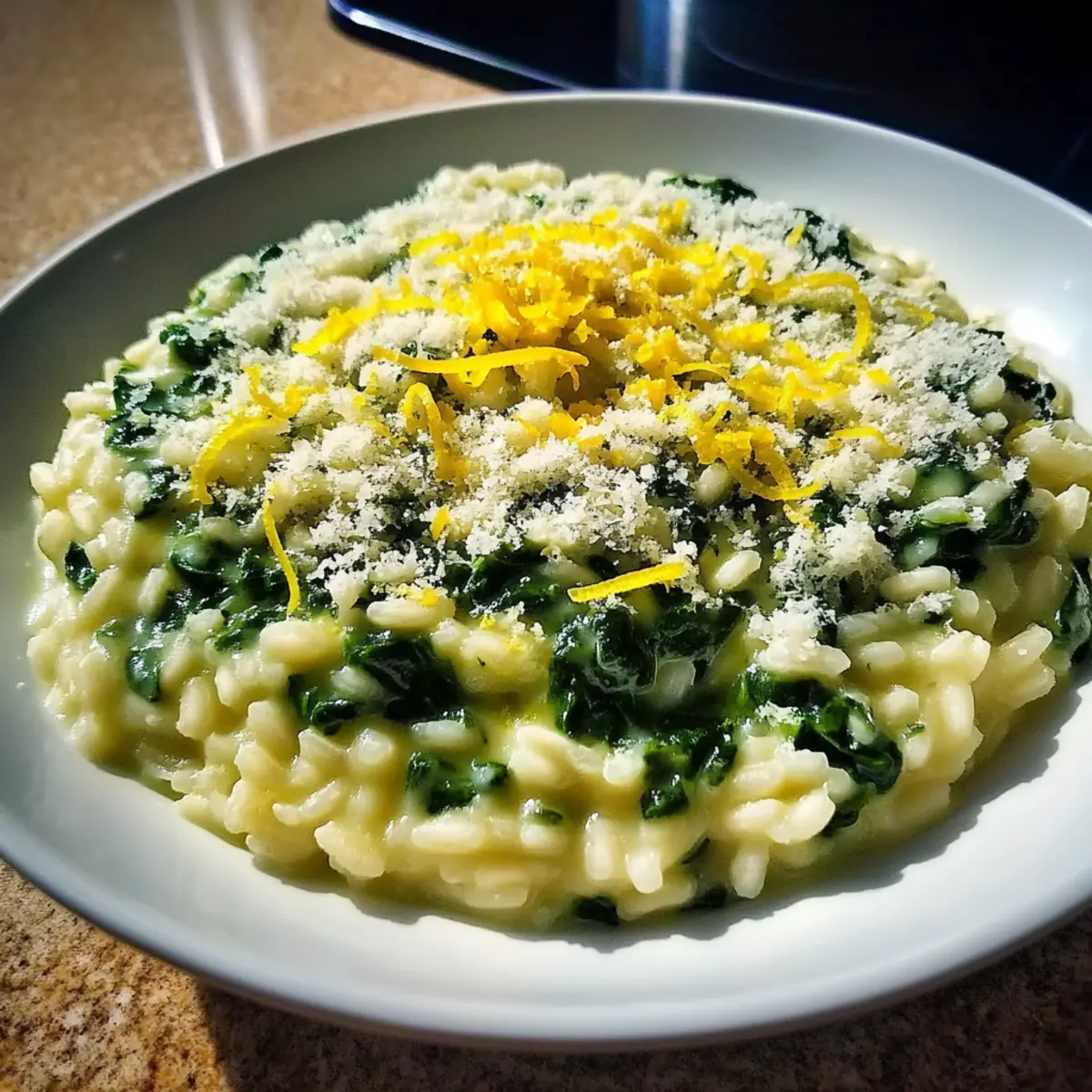 Green Spinach & Lemon Risotto