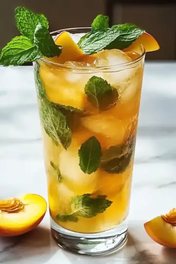 Peach Green Tea Lemonade