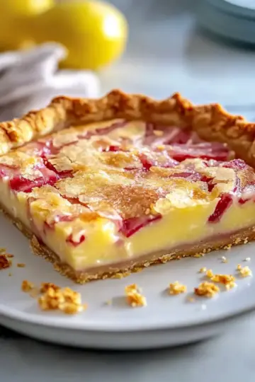 Rhubarb Lemon Pie
