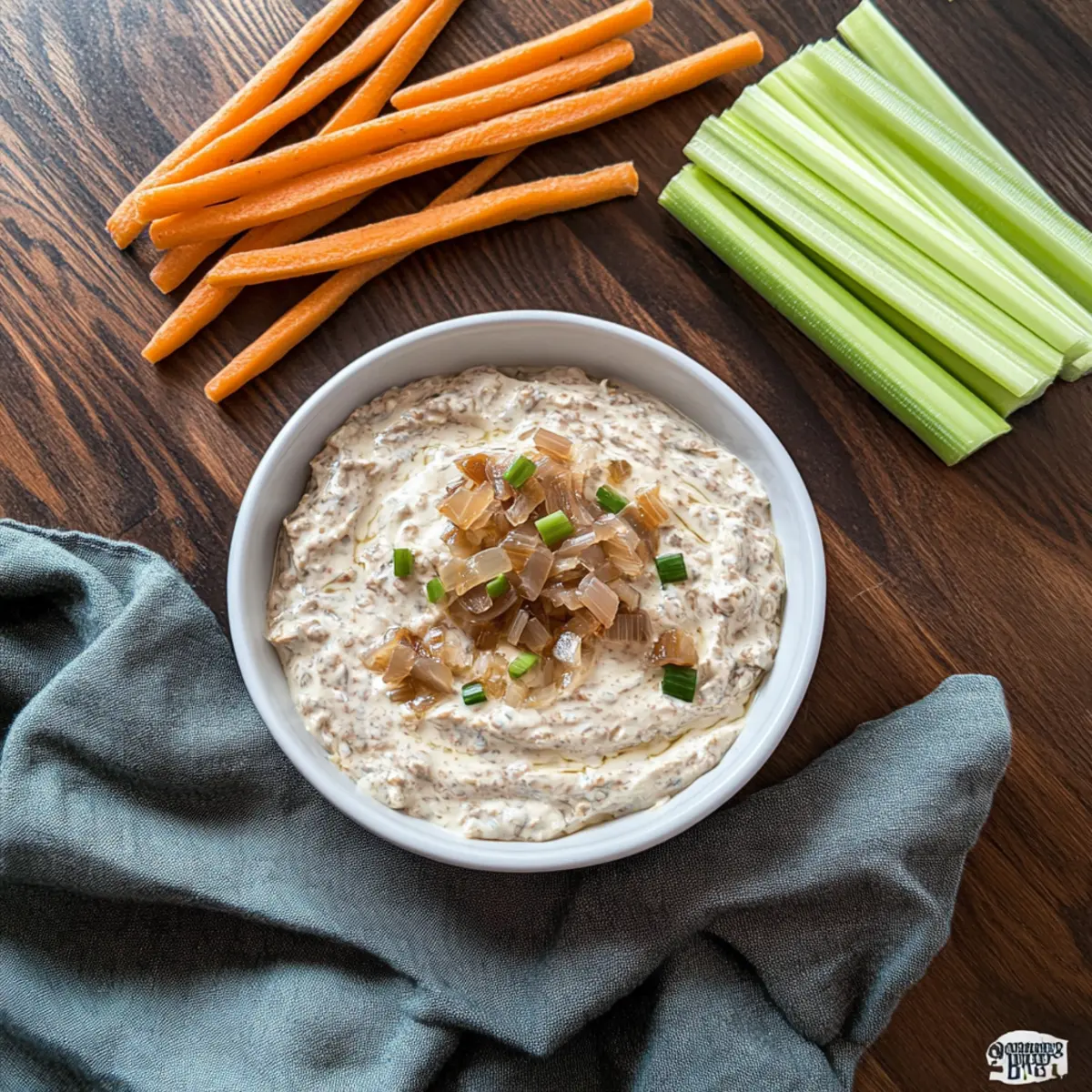 Caramelized Onion Cottage Cheese Dip