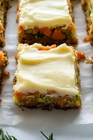 Spiced Ginger Carrot and Zucchini Bars