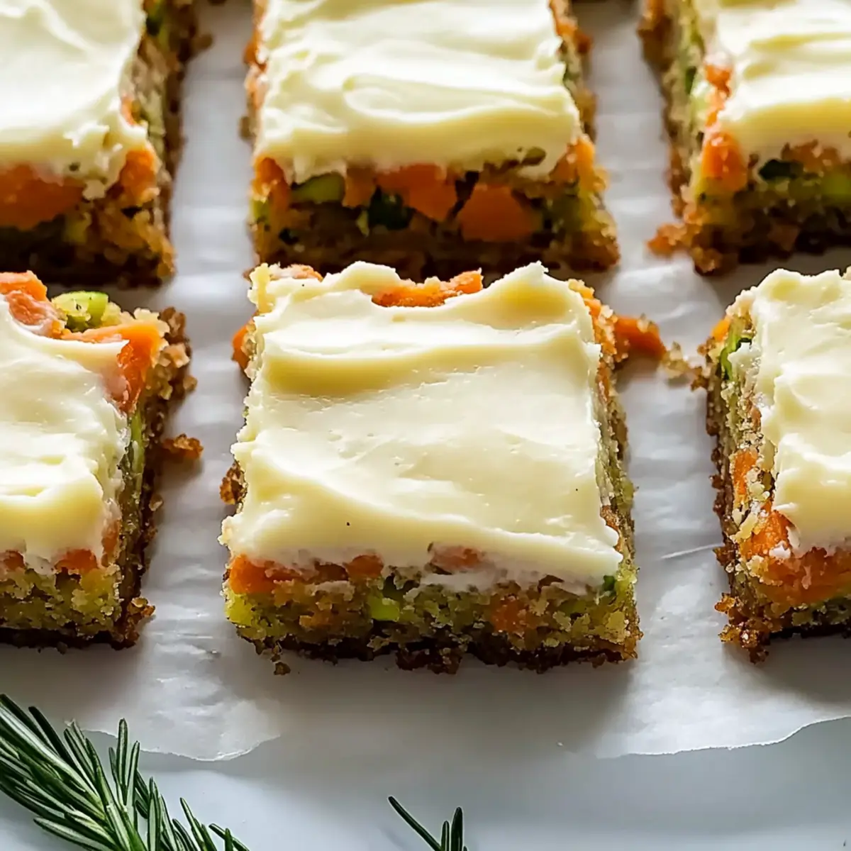 Spiced Ginger Carrot and Zucchini Bars