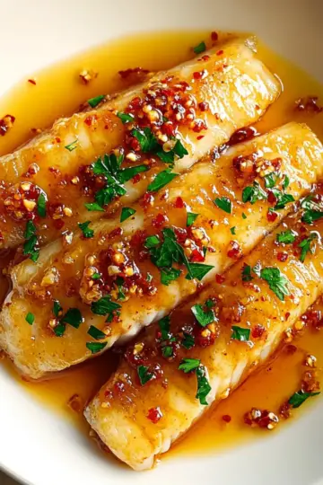 Sticky Garlic Butter Sweet Chili Cod