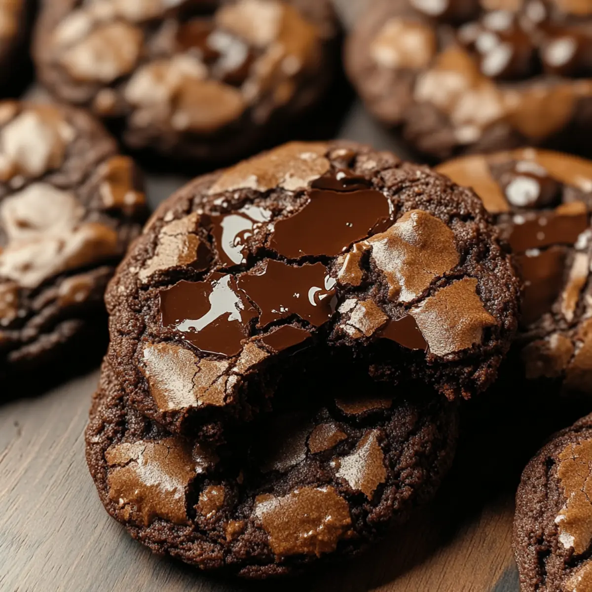 Espresso Chocolate Fudge Cookies