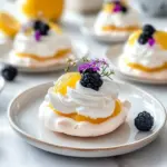 Mini Lemon Curd Pavlovas
