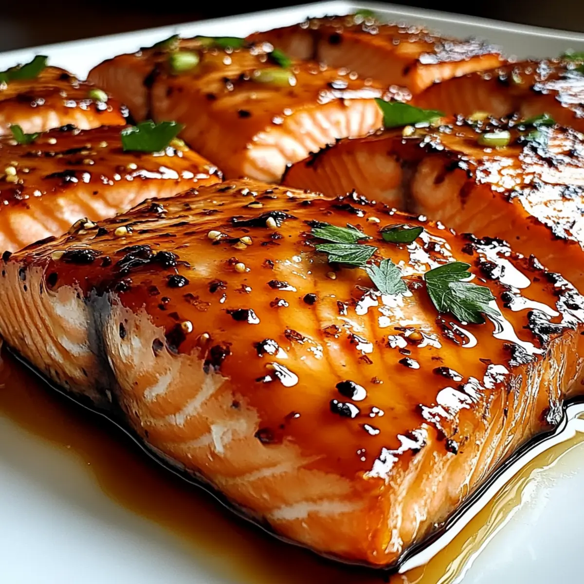 Honey Garlic Glazed Salmon