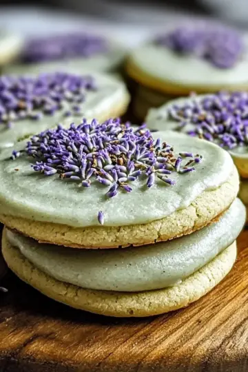Matcha Lavender Sugar Cookies