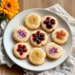 Flower Jam Thumbprint Cookies