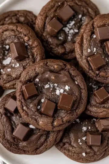 Double Chocolate Chunk Cookies