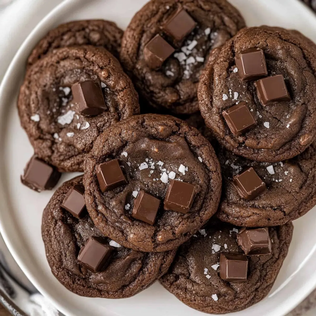 Double Chocolate Chunk Cookies