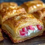 Rhubarb Cream Cheese Puff Pastries