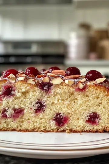 Cherry Almond Cake with Buttermilk