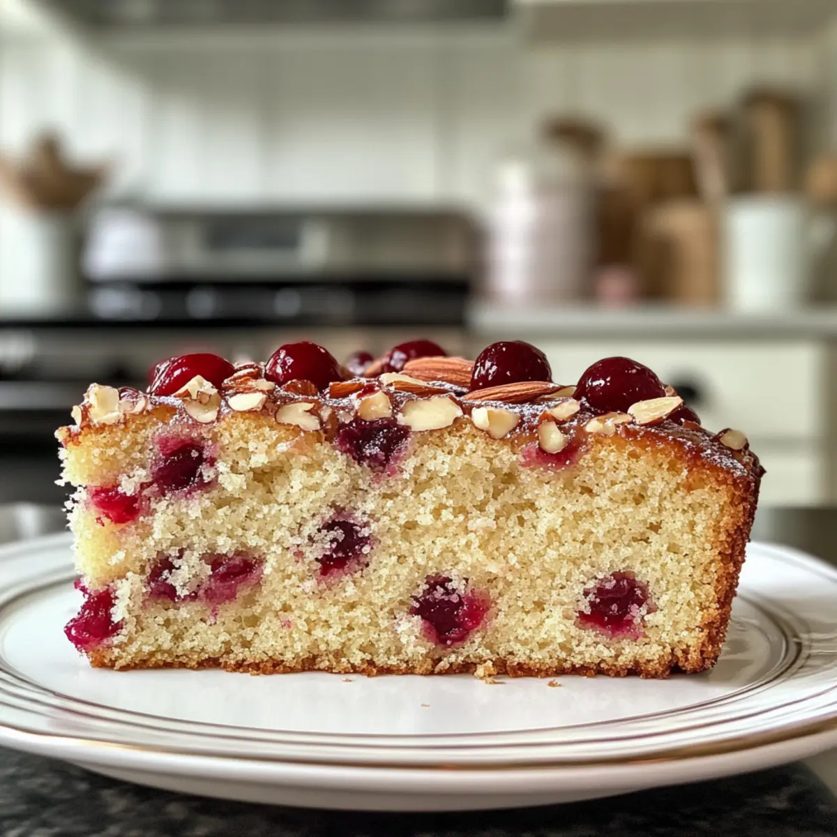 Cherry Almond Cake with Buttermilk