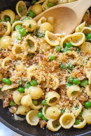 Pea Pancetta Pasta