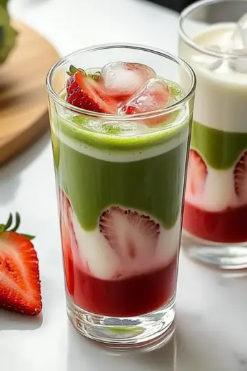Strawberry Matcha Latte