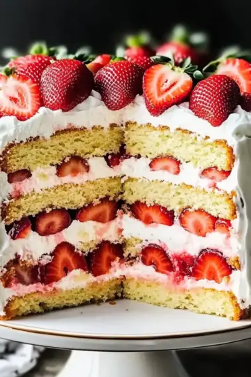Strawberry Shortcake Layer Cake
