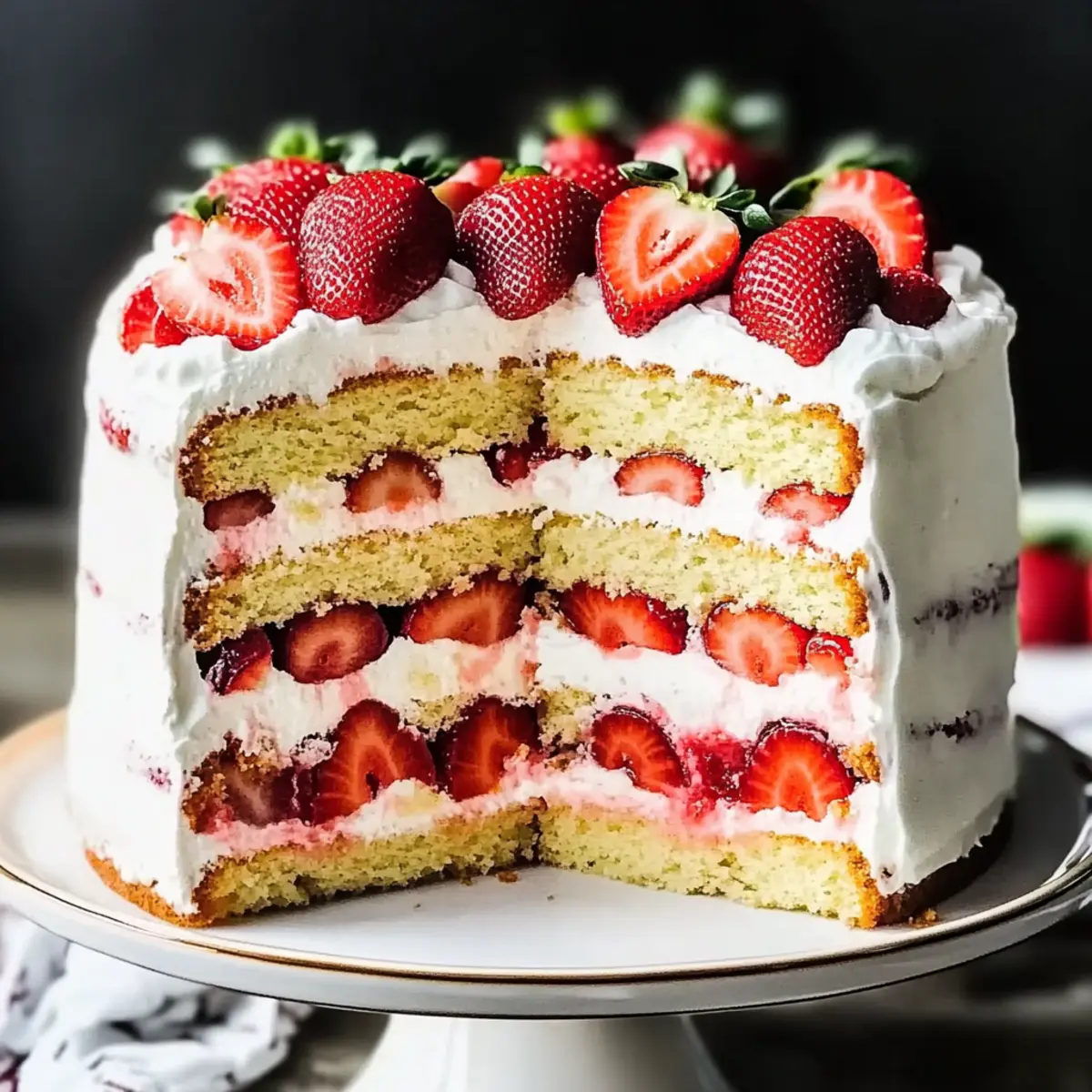 Strawberry Shortcake Layer Cake