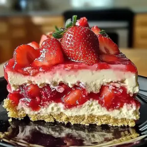 Easter Strawberry Cheesecake Dump Cake