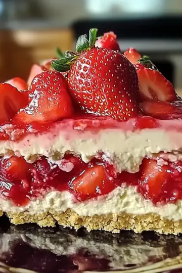 Easter Strawberry Cheesecake Dump Cake