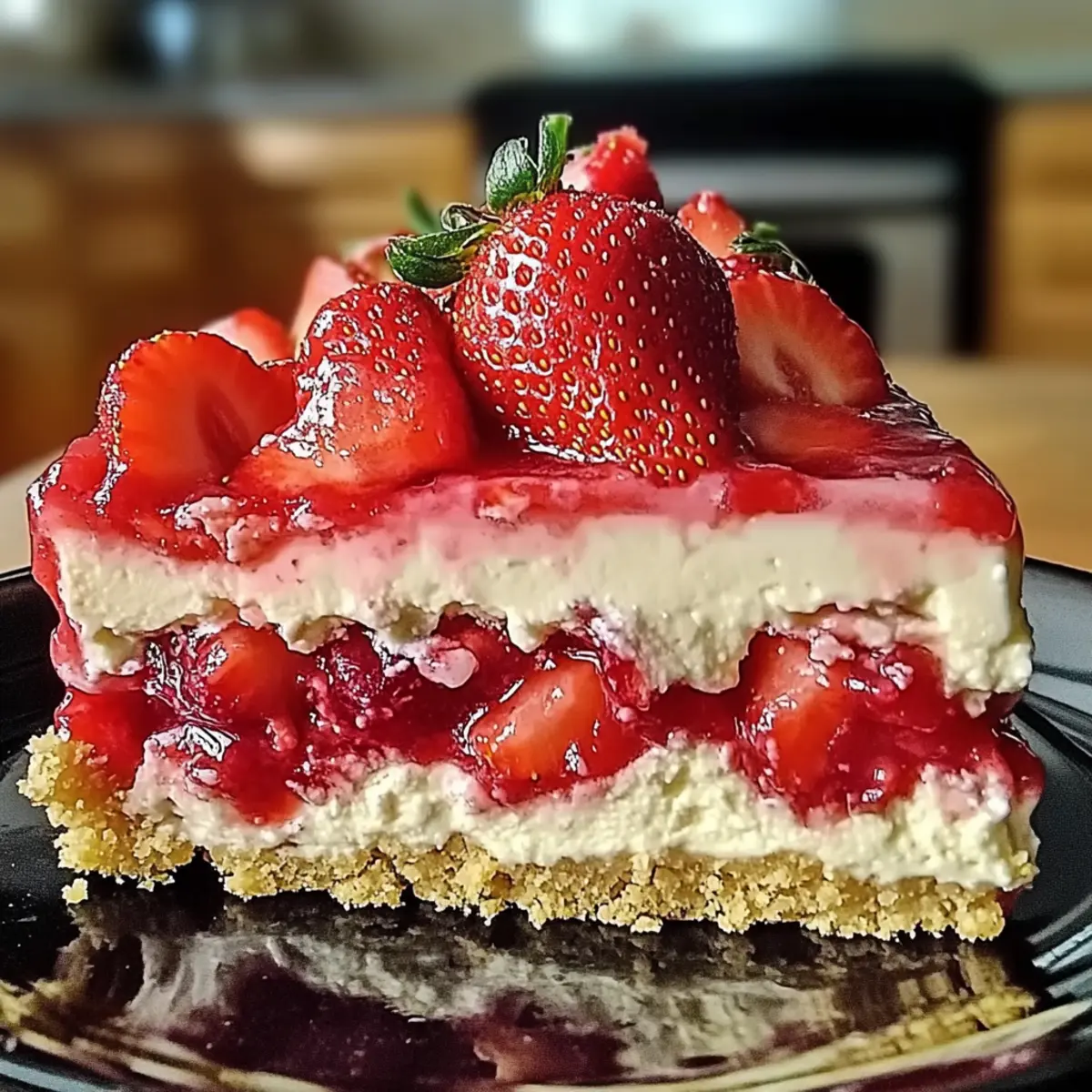 Easter Strawberry Cheesecake Dump Cake