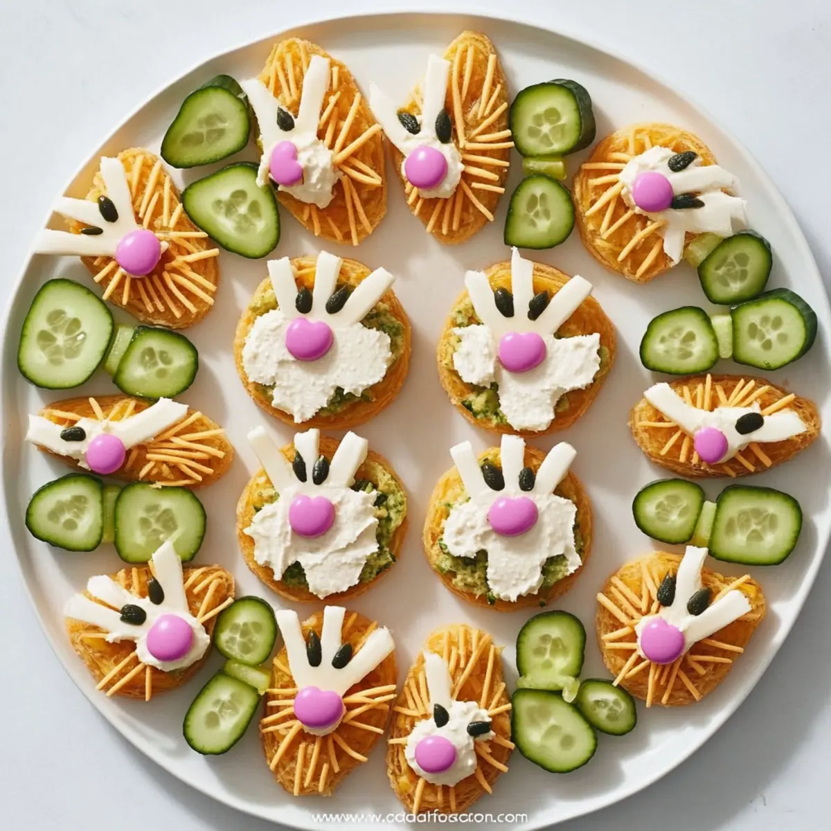 Bunny Nose Cheese and Crackers