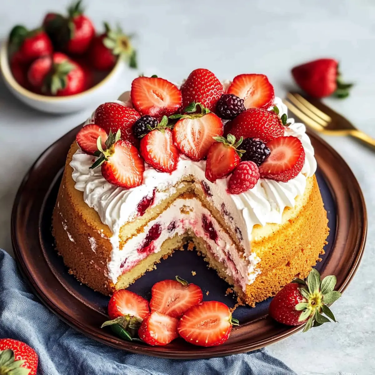 Pretty Angel Food Cake