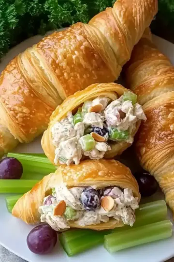 Crispy Easter Chicken Salad Crescent Rolls