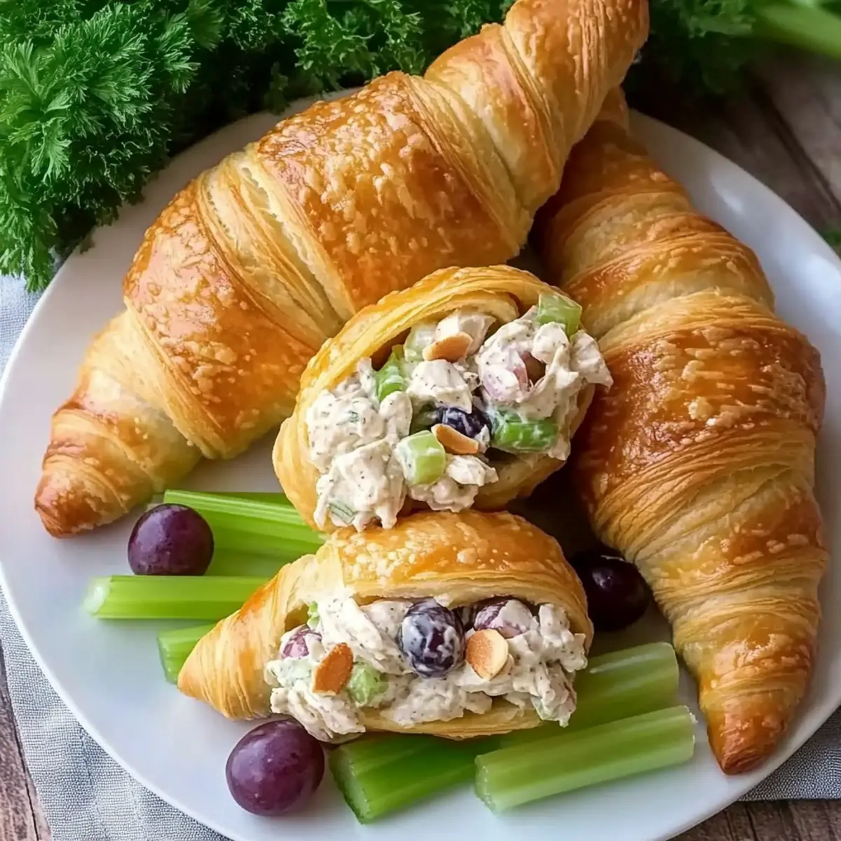 Crispy Easter Chicken Salad Crescent Rolls