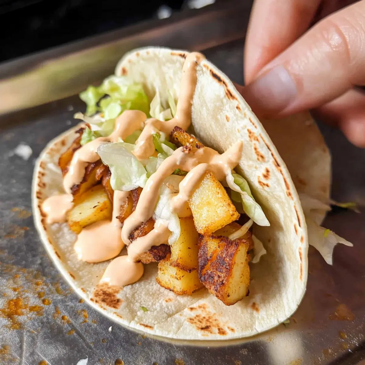 Spicy Potato Soft Taco