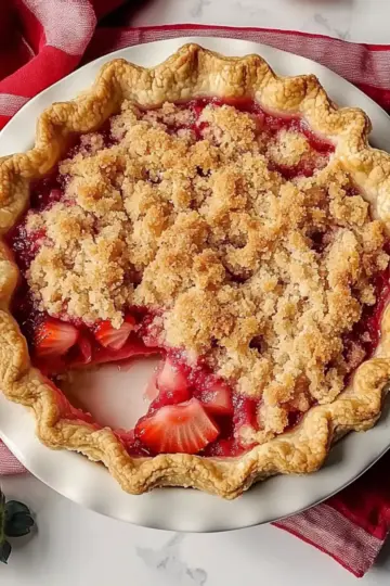 Rhubarb Pie with Crust