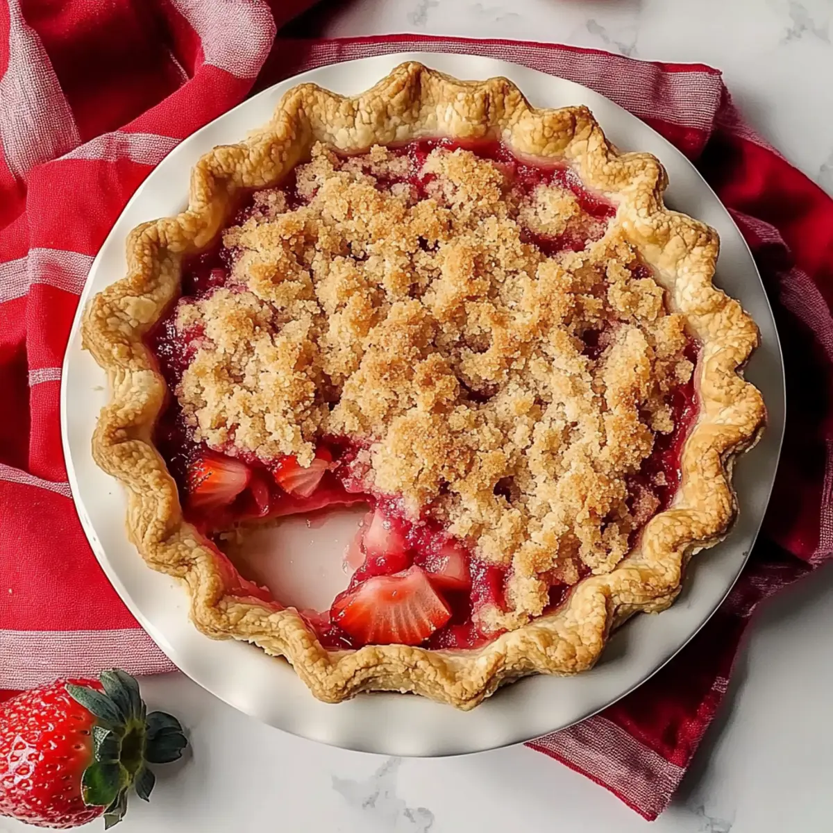 Rhubarb Pie with Crust