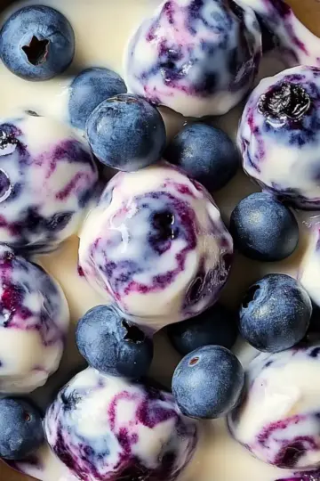 Blueberry Swirl Yogurt Bites