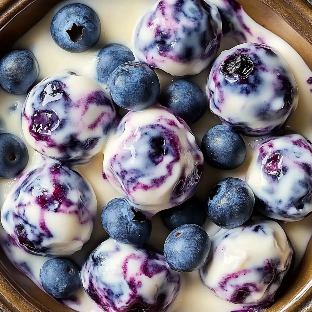 Blueberry Swirl Yogurt Bites