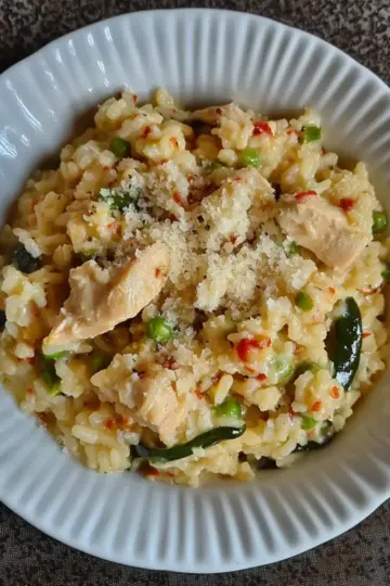 Spicy Chicken Poblano Ristto