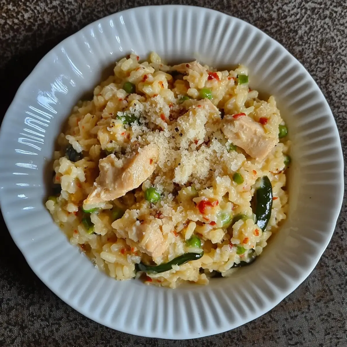 Spicy Chicken Poblano Ristto