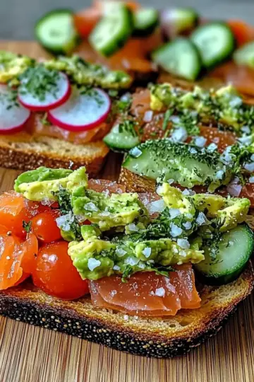 Spring Brunch Avocado Toast Board