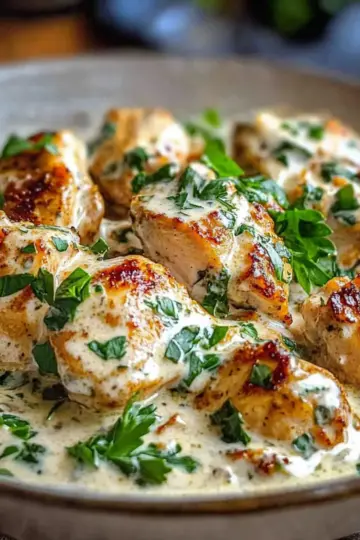 Turkish Chicken with Creamy White Sauce