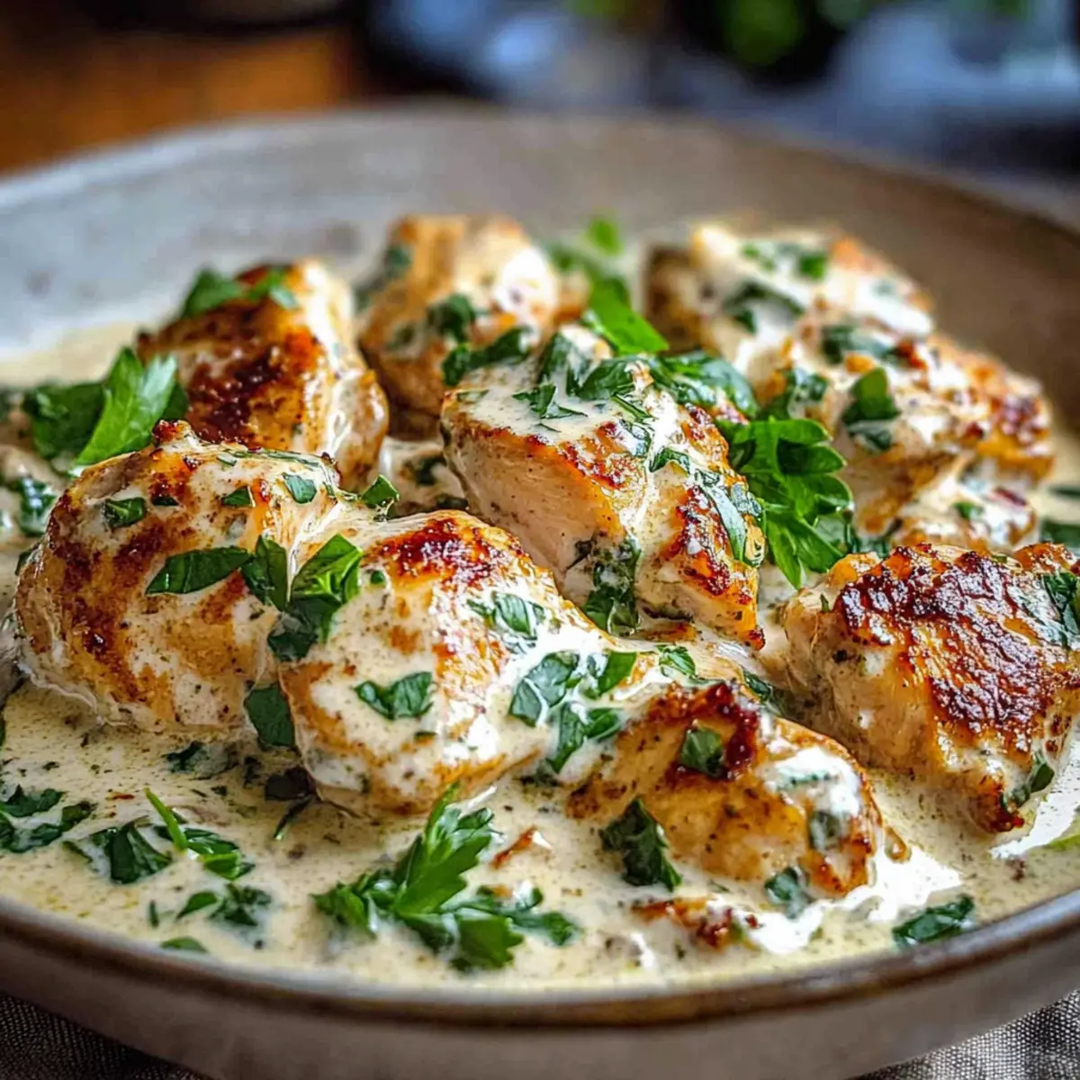 Turkish Chicken with Creamy White Sauce