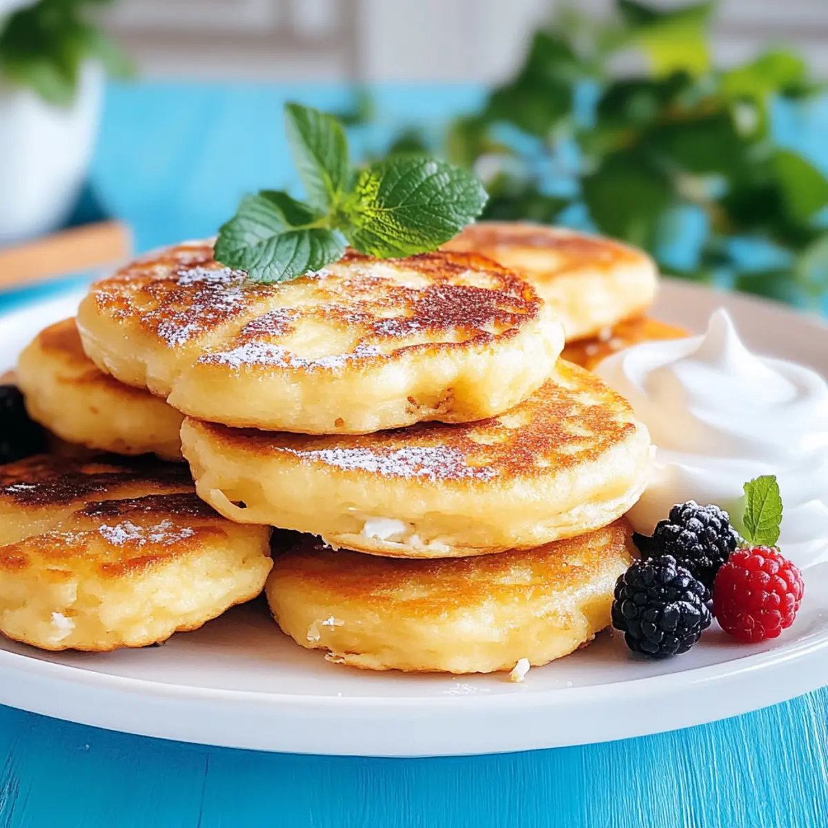 Russian Syrniki (Cottage Cheese Pancakes)