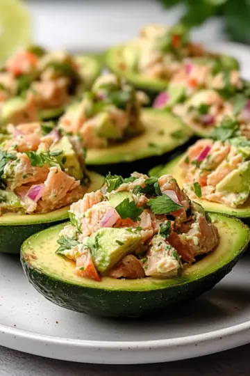 Avocado Lime Tuna Boats