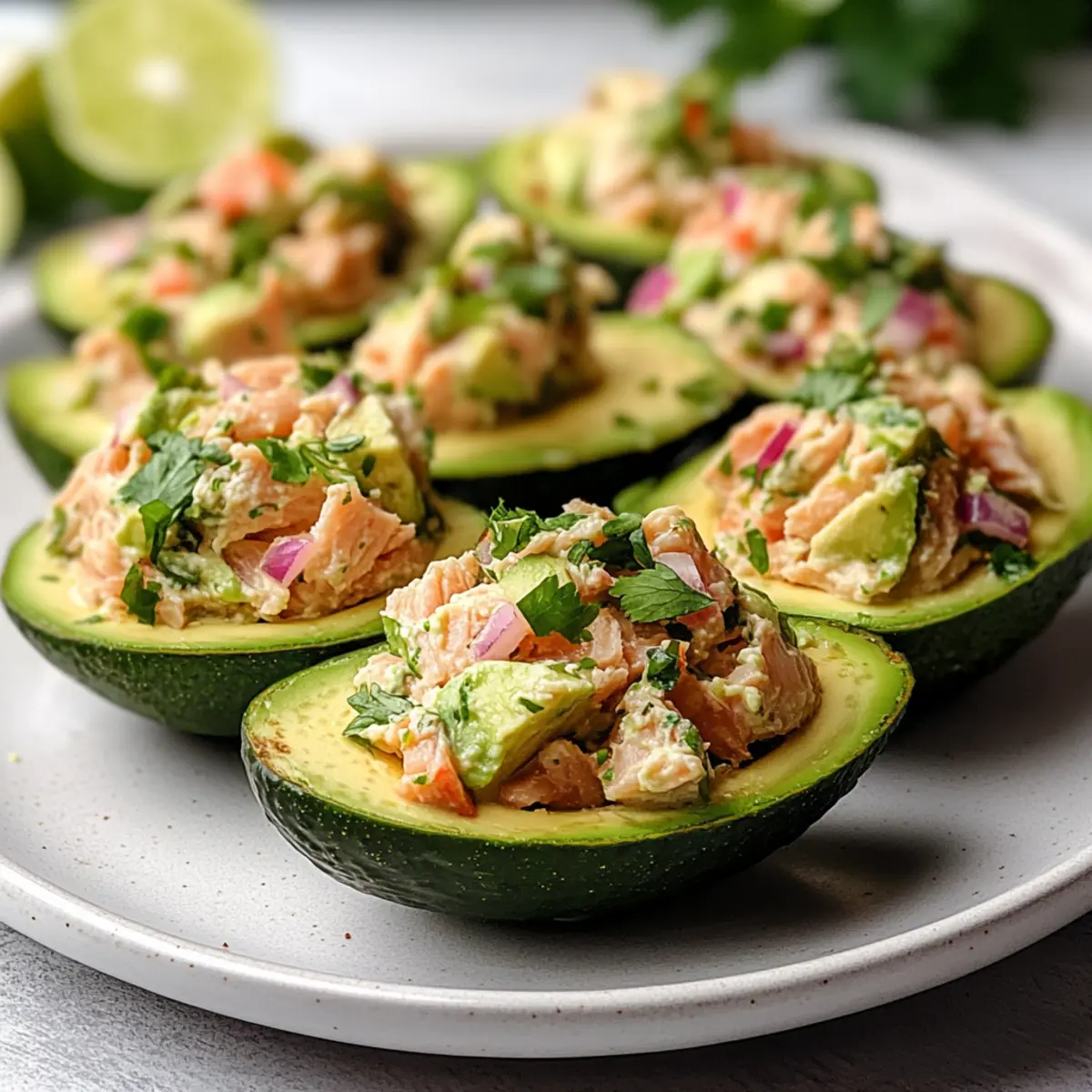 Avocado Lime Tuna Boats