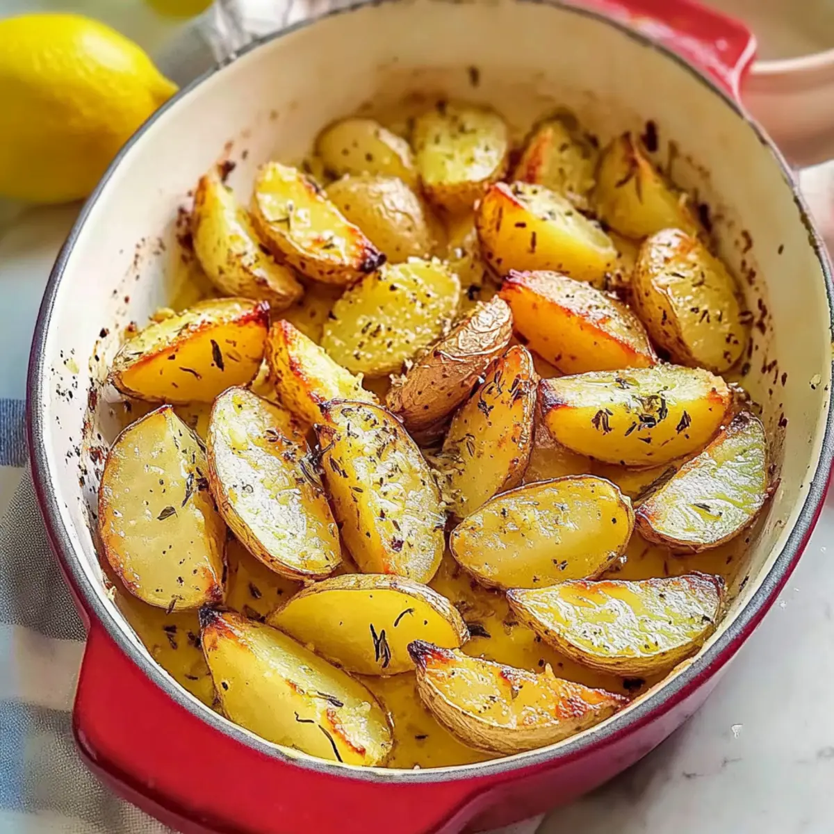 Classic Greek Lemon Potatoes