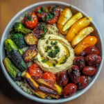 Roasted Veggie and Hummus Bowl