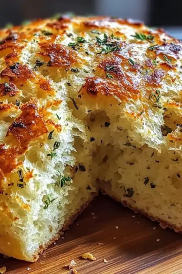 Soft and Crusty Garlic Herb Dutch