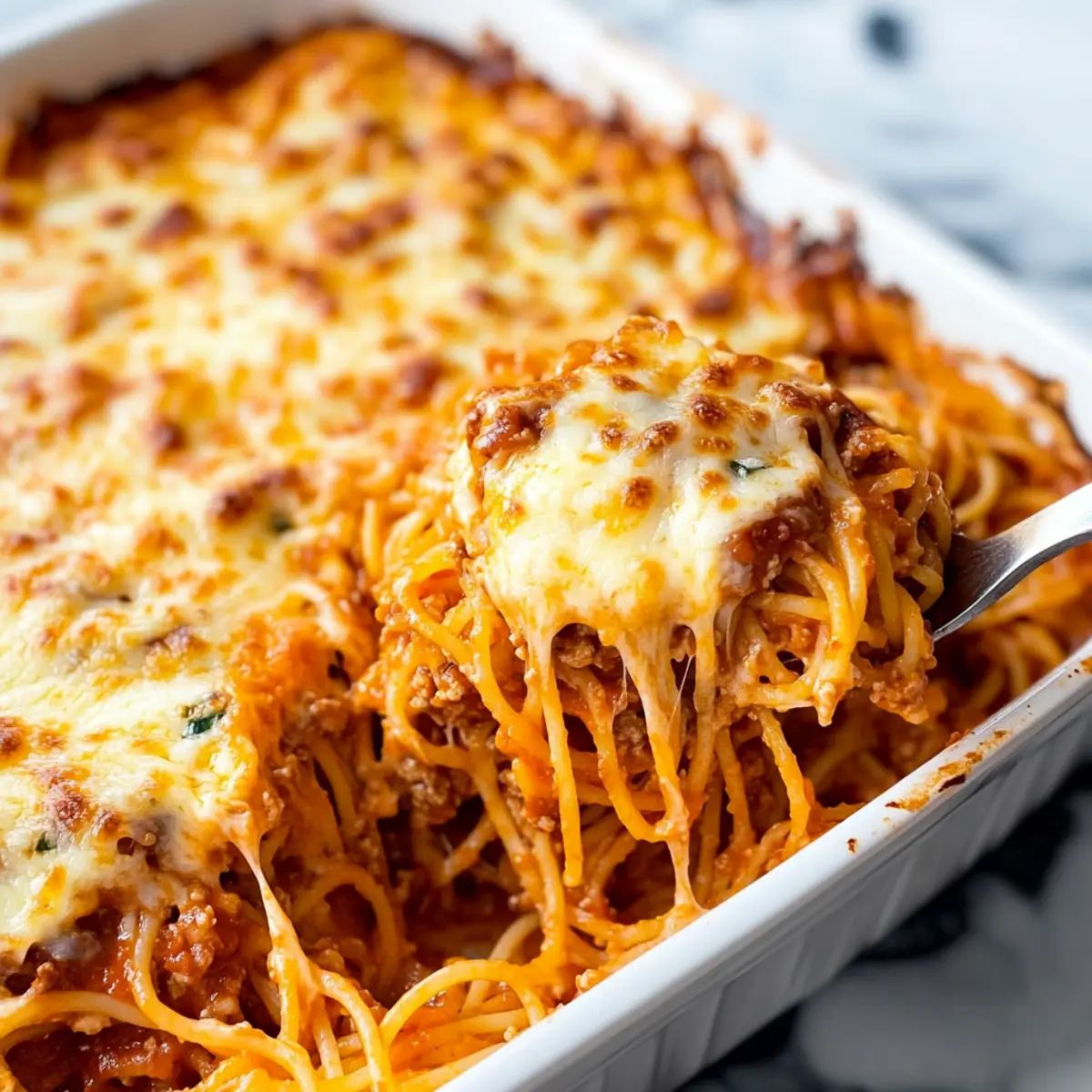 Easy Baked Spaghetti