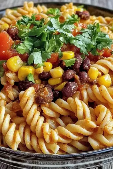 Taco Pasta Salad Recipe with Creamy Salsa