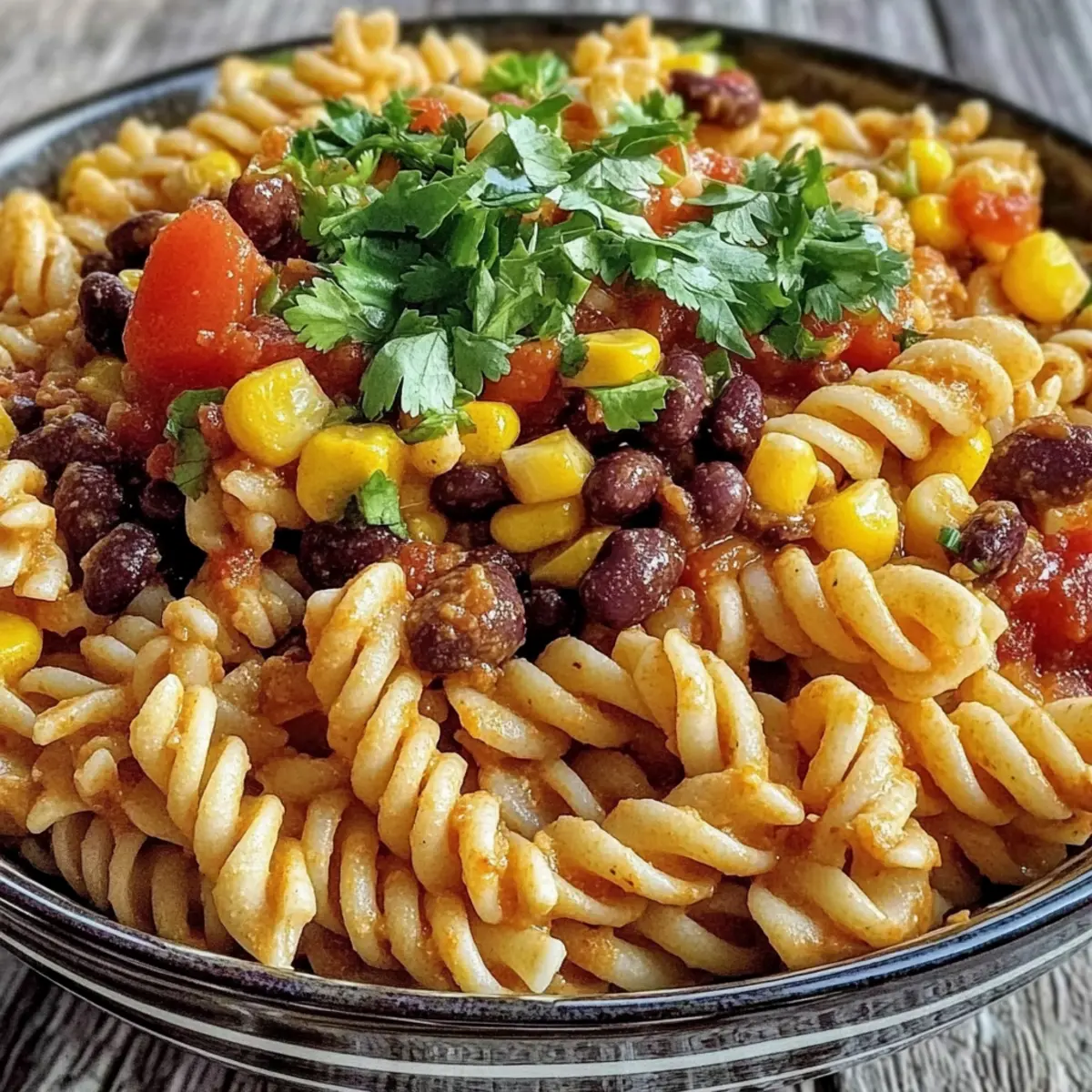 Taco Pasta Salad Recipe with Creamy Salsa