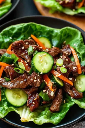 Korean Beef Lettuce Wraps