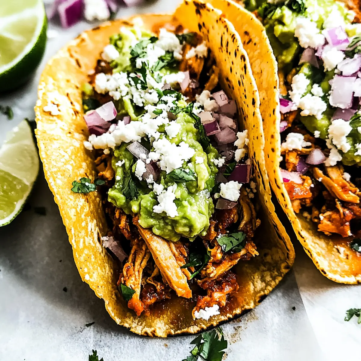 Healthy Chicken Tinga Tacos